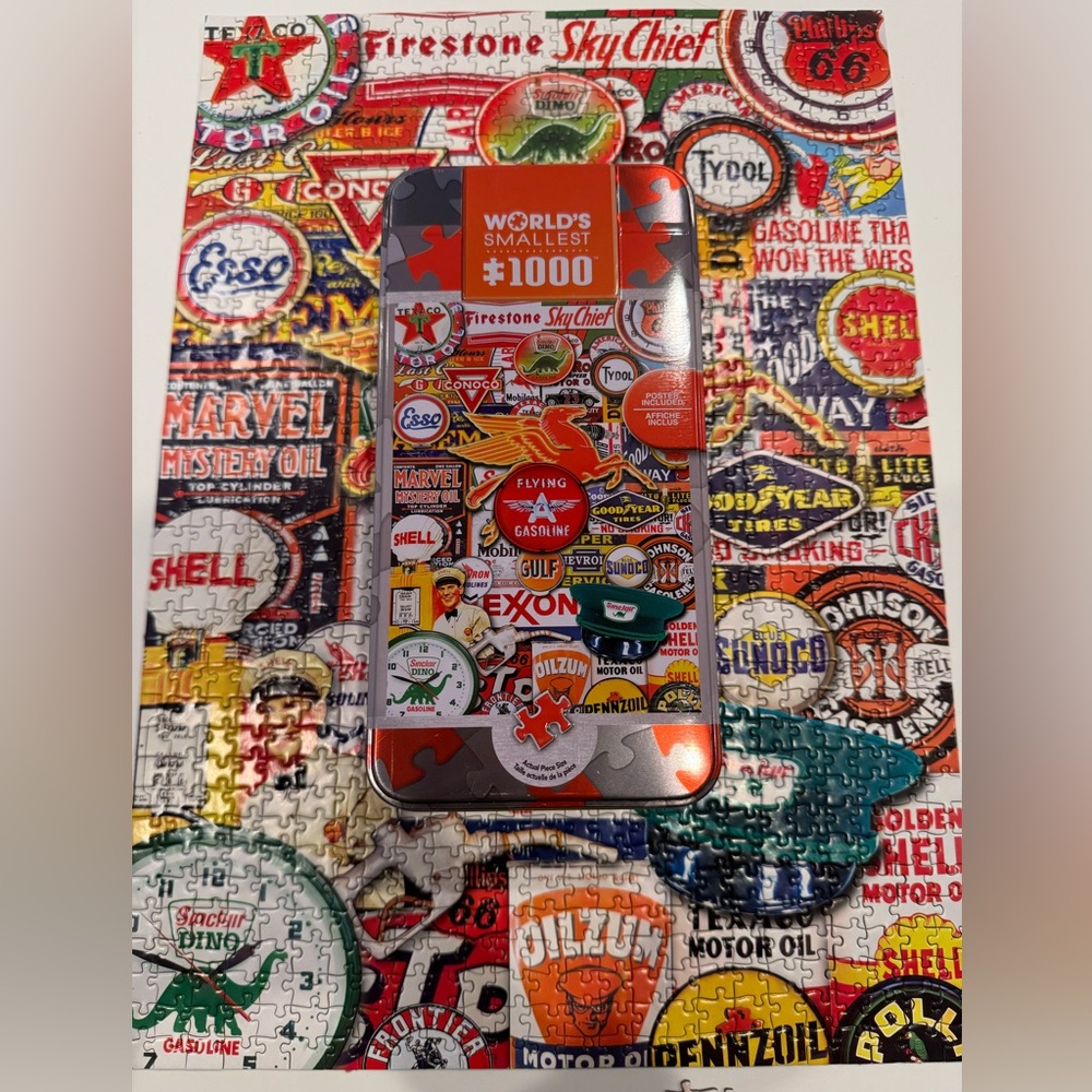 MasterPieces Retro Petrol World’s Smallest 1000 Piece Puzzle
